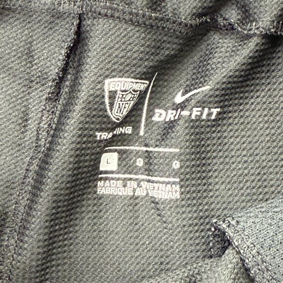 Carolina Panthers Nike Training Shorts Men L Black 9" Performance Workout - Picture 5 of 15